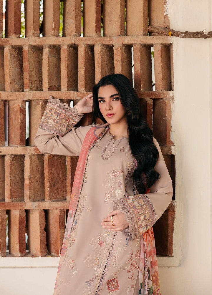 Zync by Florent Unstitched Embroidered Lawn 3 Piece Suit FL26ULZ FZ-4B - Lawn Collection
