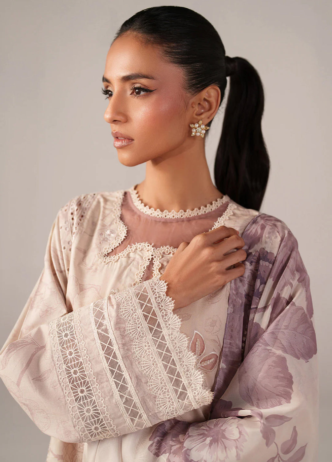 Iznik Unstitched Embroidered Lawn 3 Piece Suit IZ26US SS-01 - Summer Collection