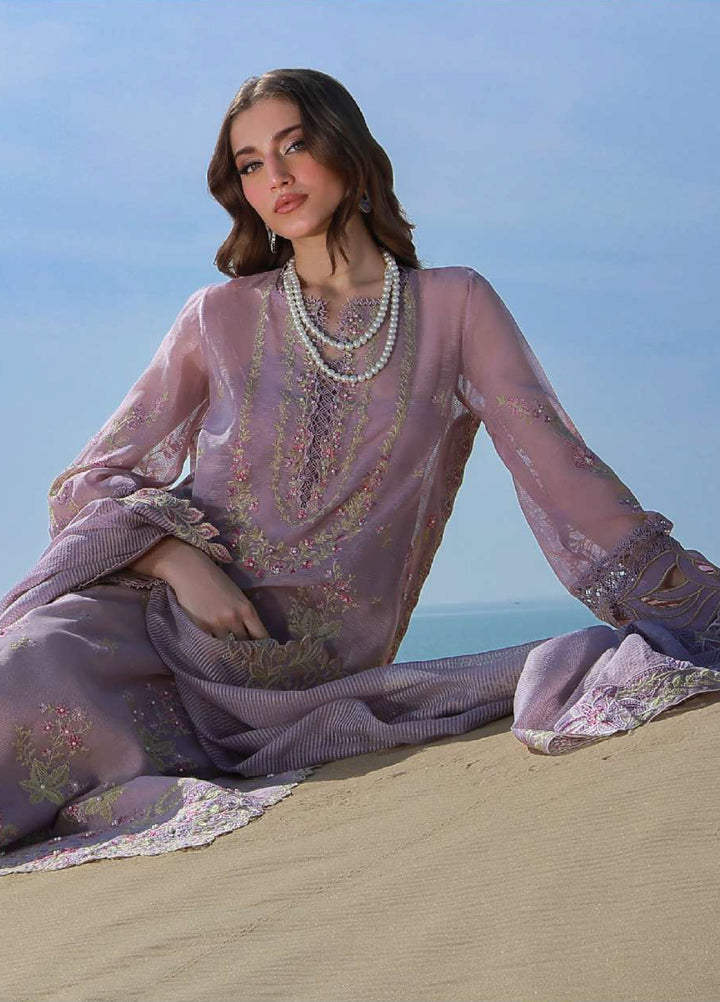 Rang Rasiya Premium Unstitched Embroidered Net 3 Piece Suit RR26UP D-4 Parisa - Festive Collection