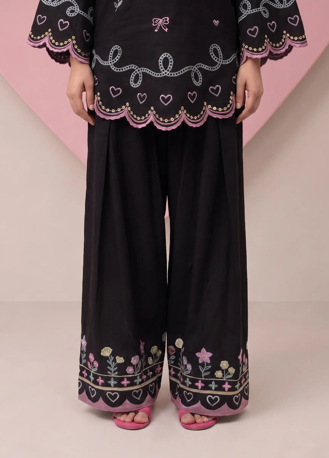 Scherezade Women RTW Embroidered Cotton Lawn 3 Piece Suit CONFETTI - Casual Collection