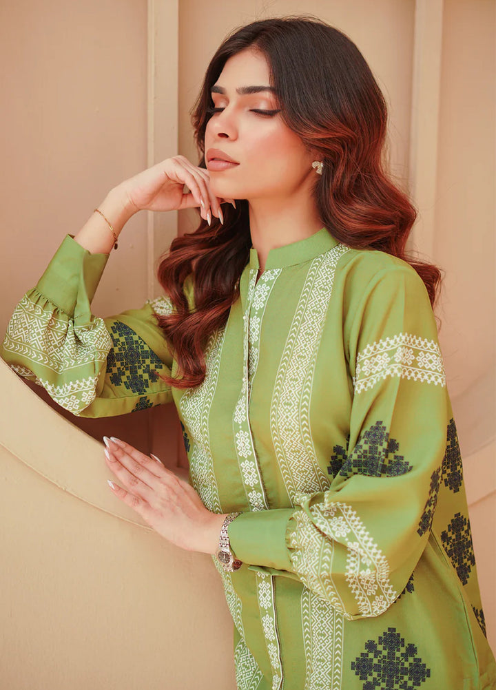 Nairah Women Pret Printed Cambric Suit NAH26PN Olive Tribal - Spring Collection