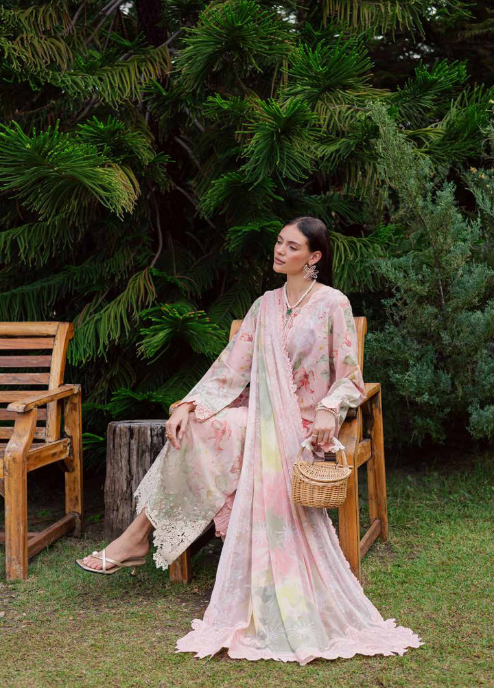 Gardenia by Nureh Unstitched Embroidered Lawn 3 Piece Suit NU26UGL NSG-208 - Summer Collection