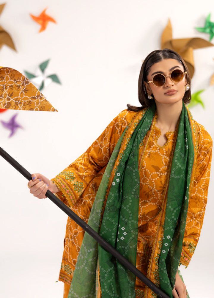 Coco Popup by Al Zohaib Unstitched Printed Lawn 3 Piece Suit AZ26UCP D-2 - Summer Collection
