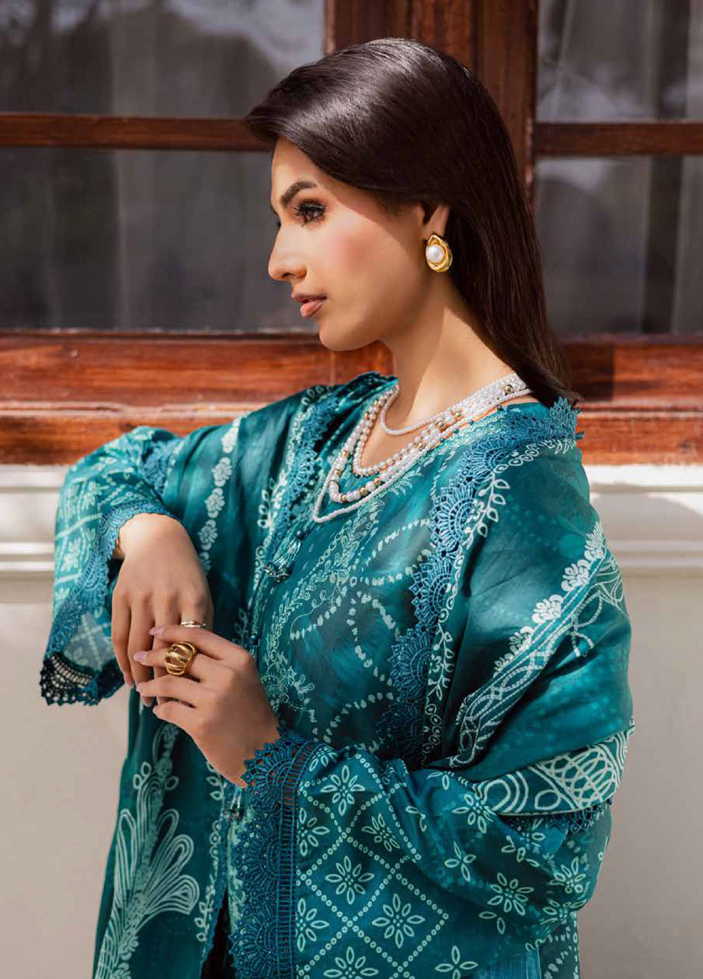Rania by Nureh Unstitched Printed Lawn 3 Piece Suit NU26ULR NR-04 - Casual Collection
