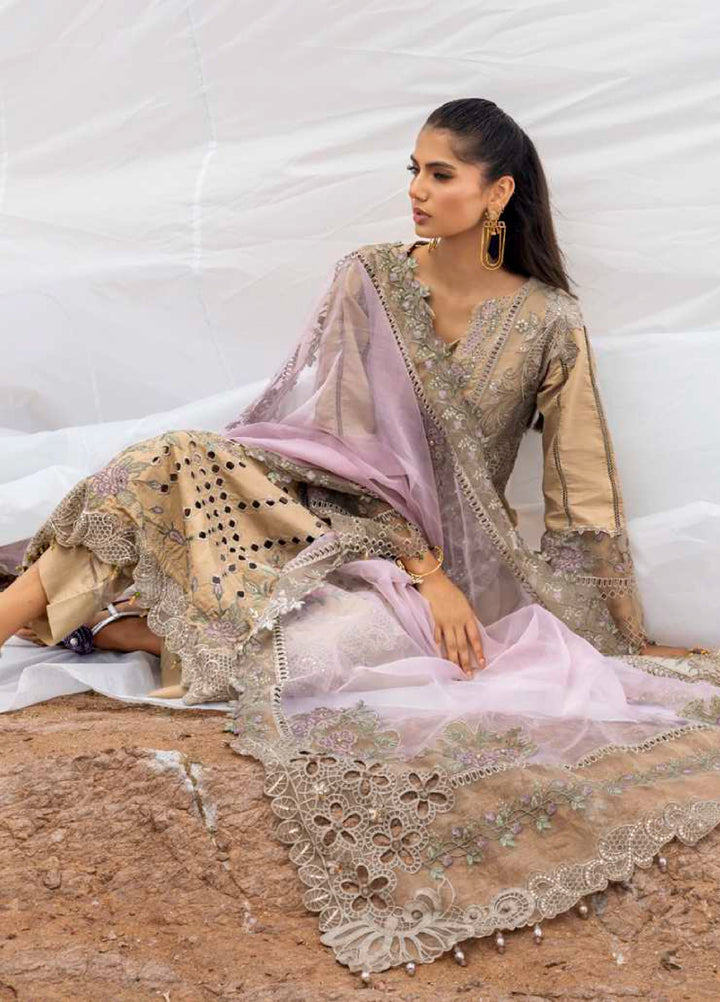 Mahiymaan by Al Zohaib Unstitched Embroidered Luxury Lawn 3 Piece Suit AZ26UM D-12 - Festive Collection