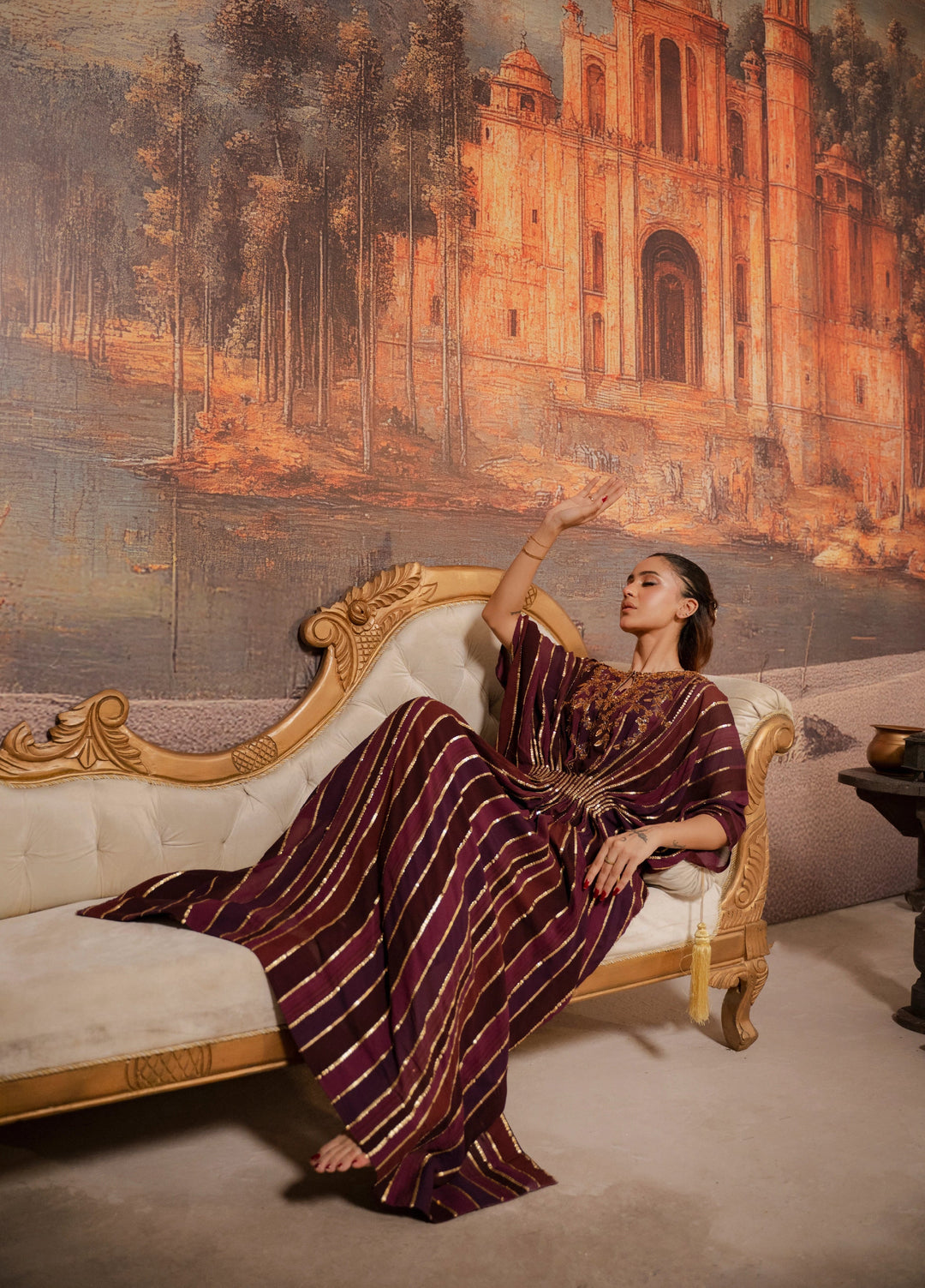 Lia by Miras Women Pret 3 Piece Embroidered Georgette Chiffon FAE - Festive Collection