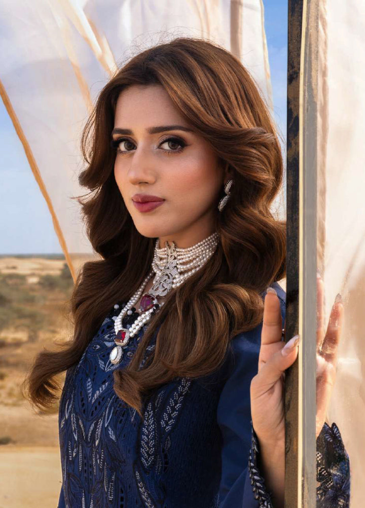 Rang Rasiya Premium Unstitched Embroidered Lawn 3 Piece Suit RR26UP D-15 Natalia - Festive Collection