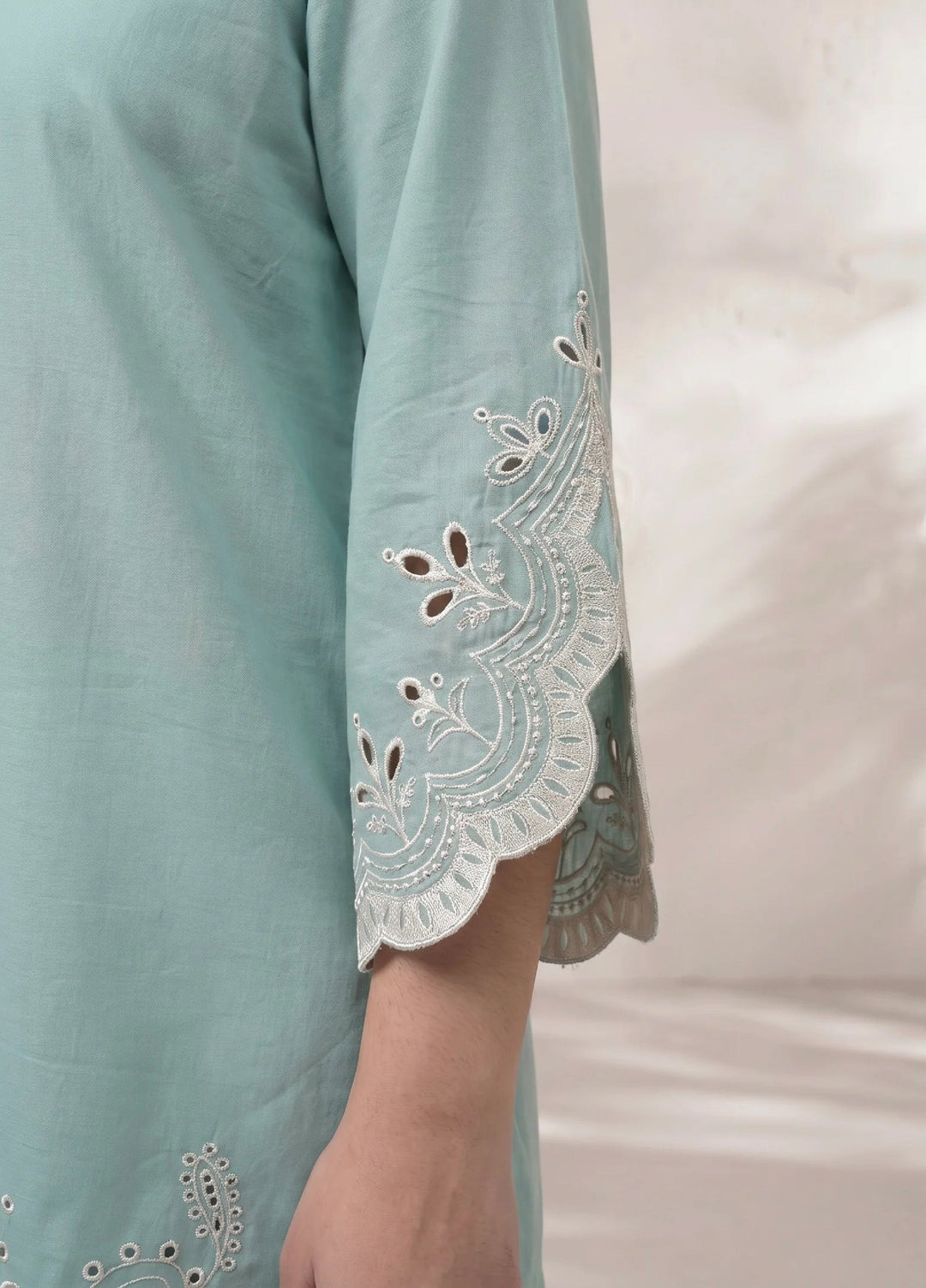 Scherezade Women RTW Embroidered Cotton Lawn 3 Piece Suit ICY BREEZE - Casual Collection