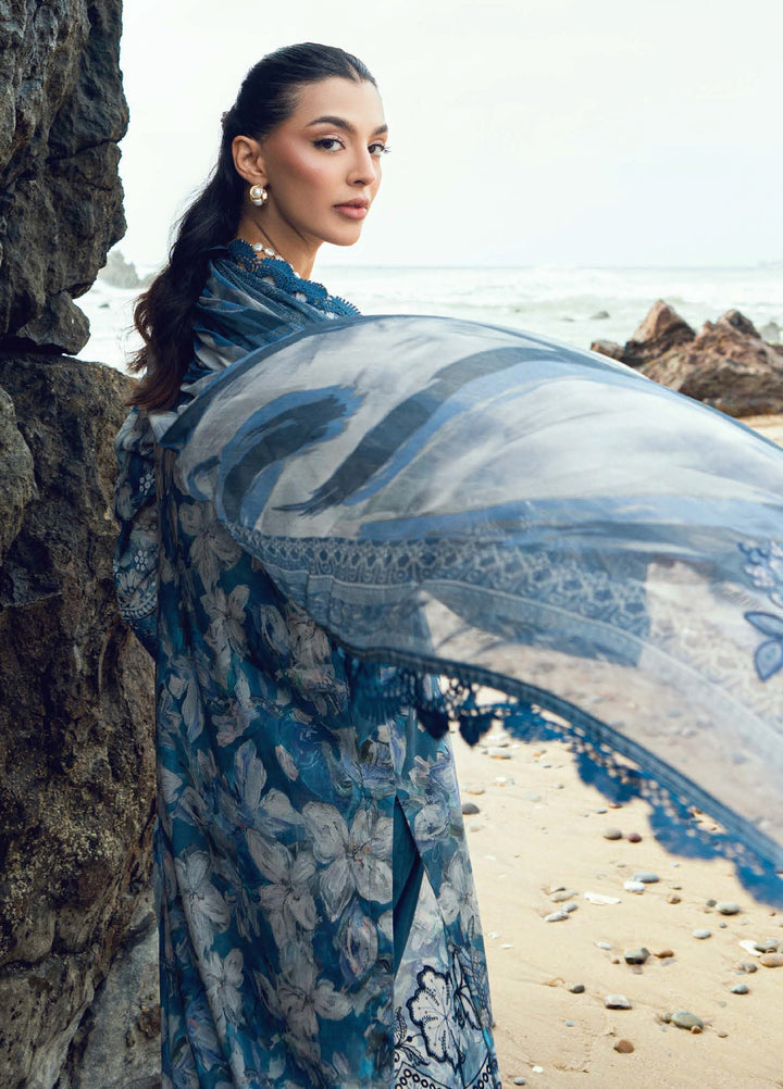 Gardenia by Nureh Unstitched Embroidered Lawn 3 Piece Suit NU26UGL NSG-201 - Summer Collection