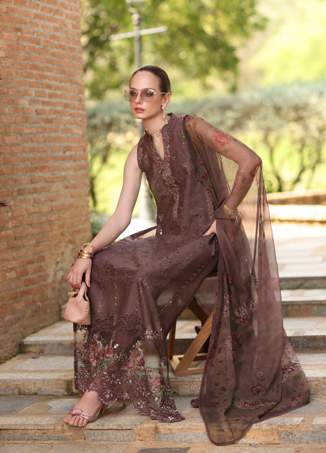 Noor by Saadia Asad Unstitched Embroidered Laserkari Lawn 3 Piece Suit SA26ULNL D3 - Lawn Collection