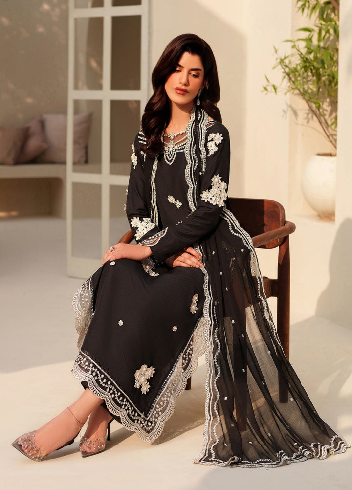 Tabeer by Zarif Unstitched Silk Embroidered 3 Piece Suit ZR26UT ZE-TS-03 ZAREEN - Winter Collection