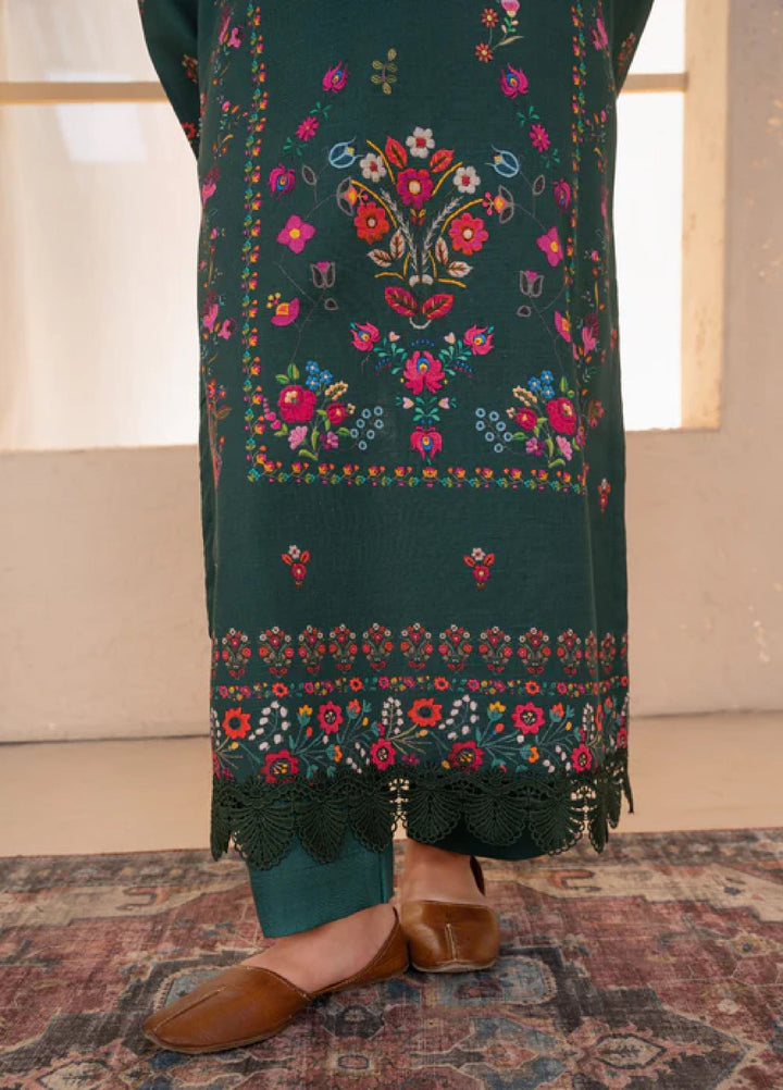 Jugnu by Chandan Nagri Women Pret Embroidered Khaddar 3 Piece Suit Neyla - Winter Collection