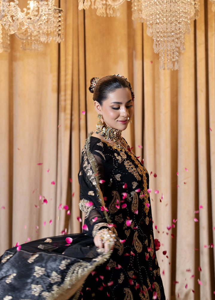 Maah-e-Noor Raum by Sarb Unstitched Embroidered Bamber Chiffon 3 Piece Suit RS26UMN MWF-06 - Wedding Collection