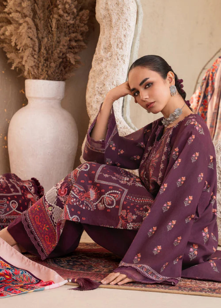 Jugnu by Chandan Nagri Women Pret Embroidered Khaddar 3 Piece Suit Dina - Winter Collection