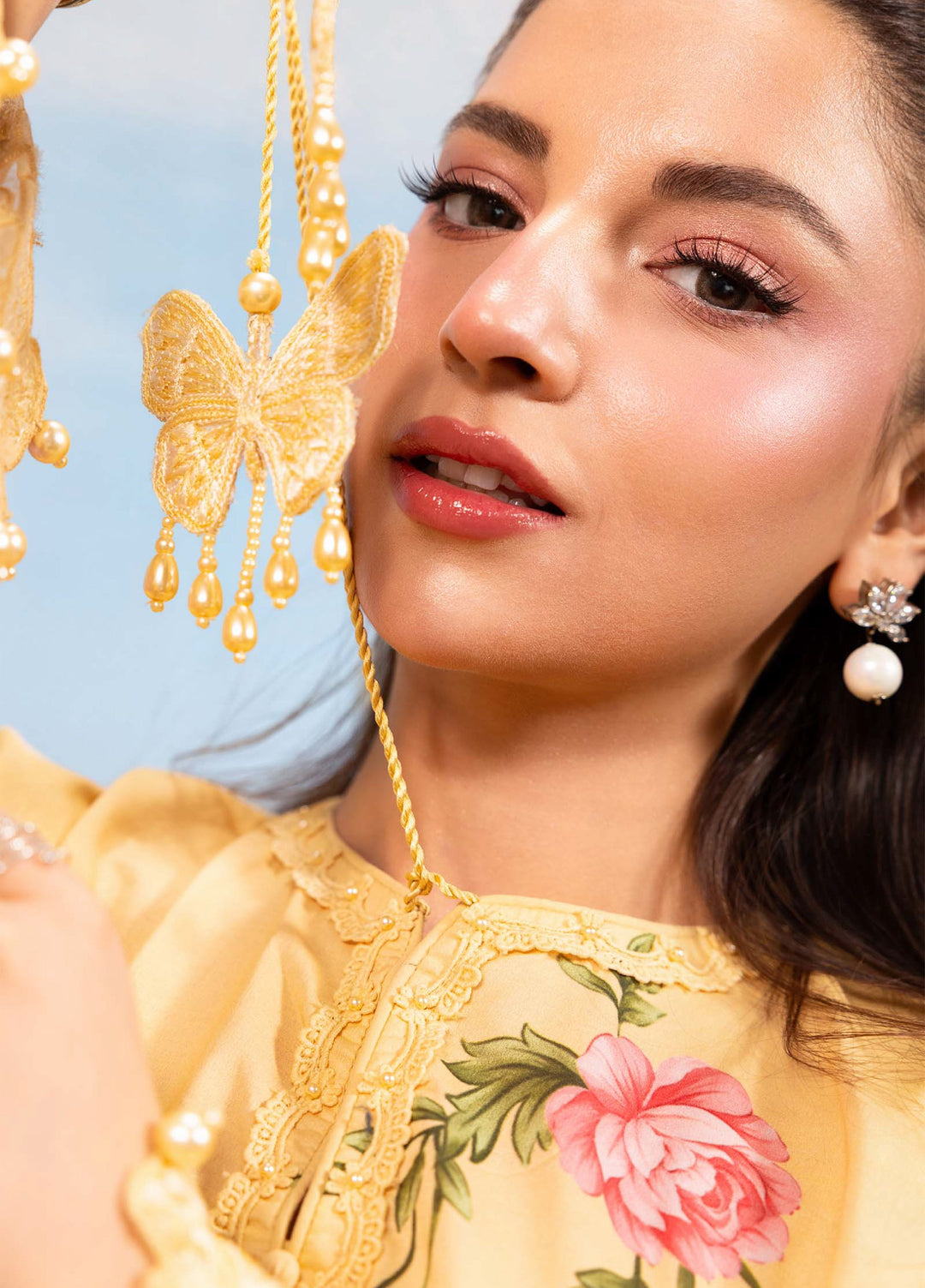 M Basics by Maria B Unstitched Embroidered Lawn 3 Piece Suit MB26SSEL MB-CUSV14-04B - Eid Collection