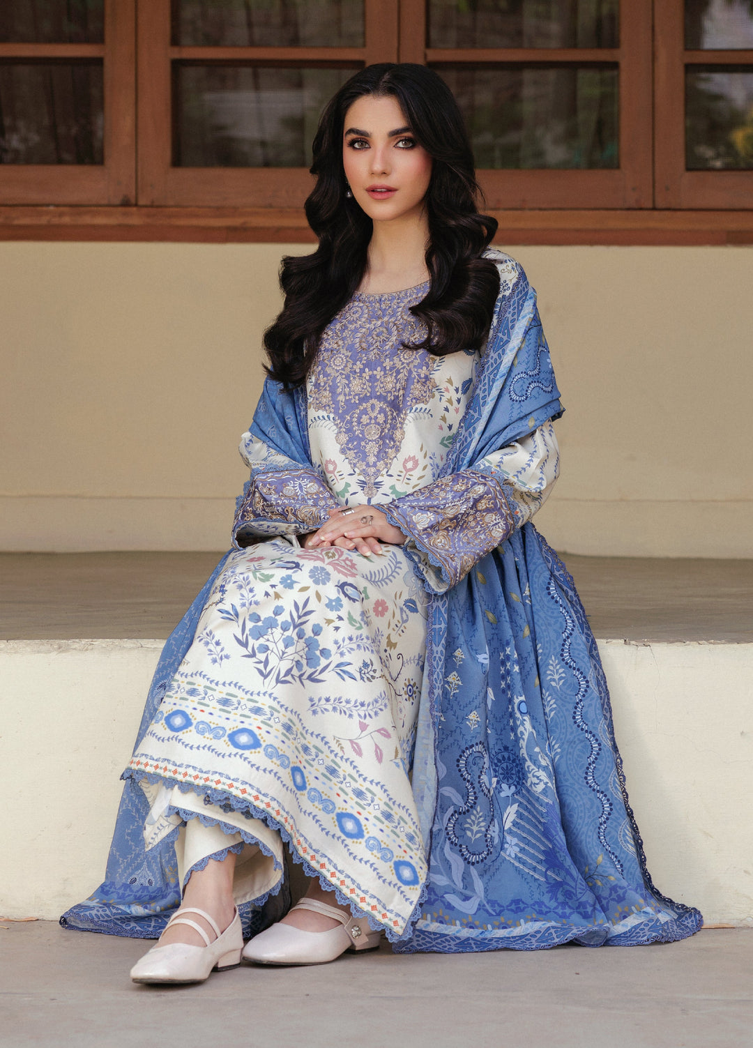 Zync by Florent Whispers Unstitched Embroidered Modal 3 Piece FL25WW FL-8A - Winter Collection