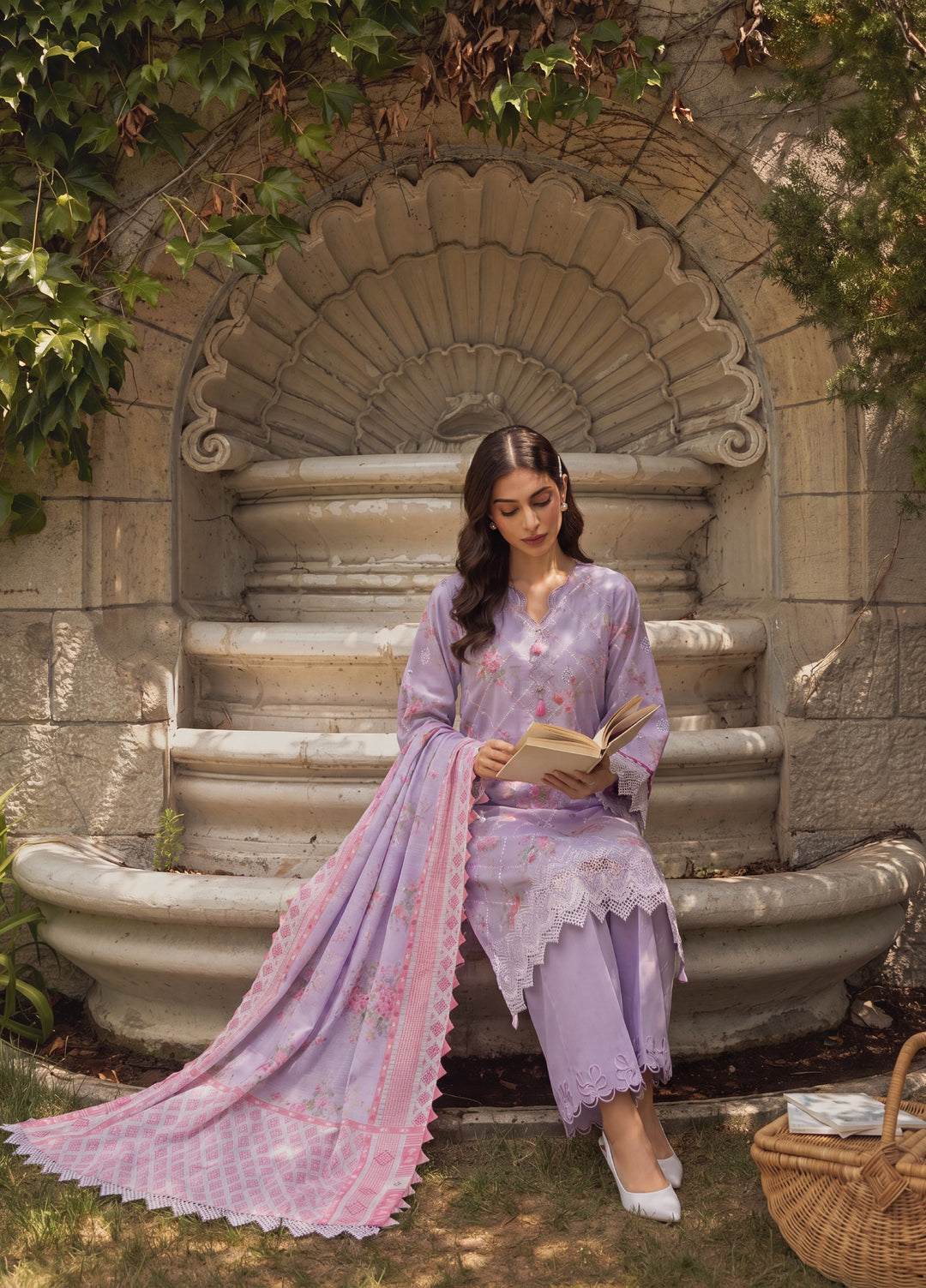 Zellbury Unstitched Embroidered Cotton 3 Piece Suit ZB26UCC WUS26E34097 - Casual Collection