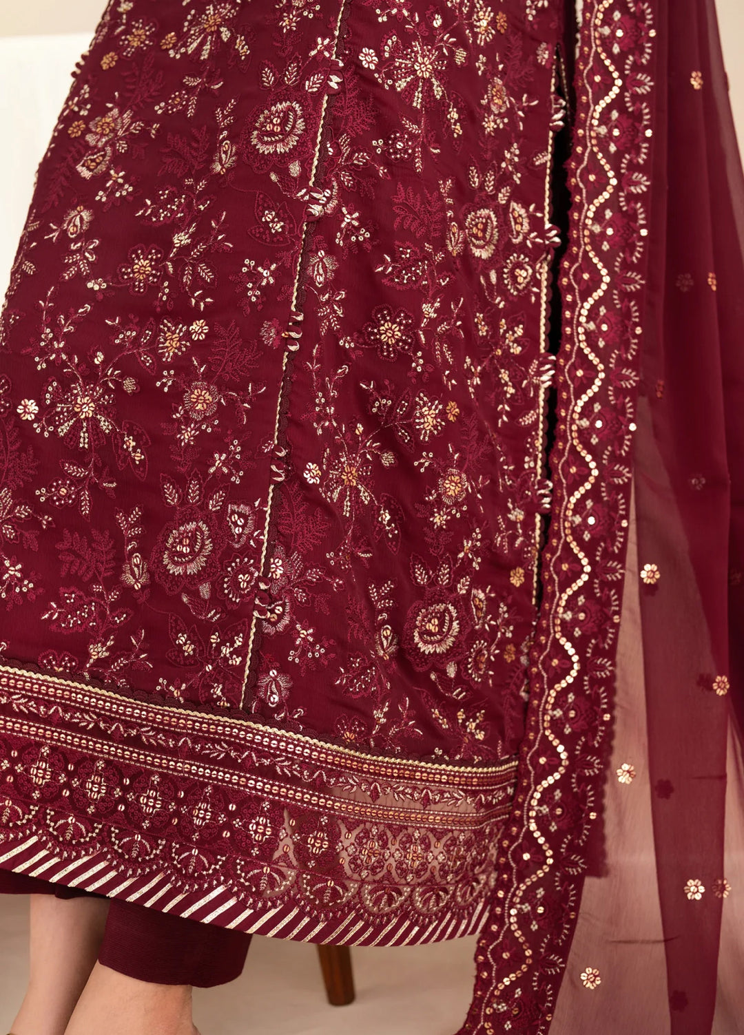 Xenia Formal Unstitched Luxury Chiffon Suits 3 Piece XE25FL Darya - Formals Collection