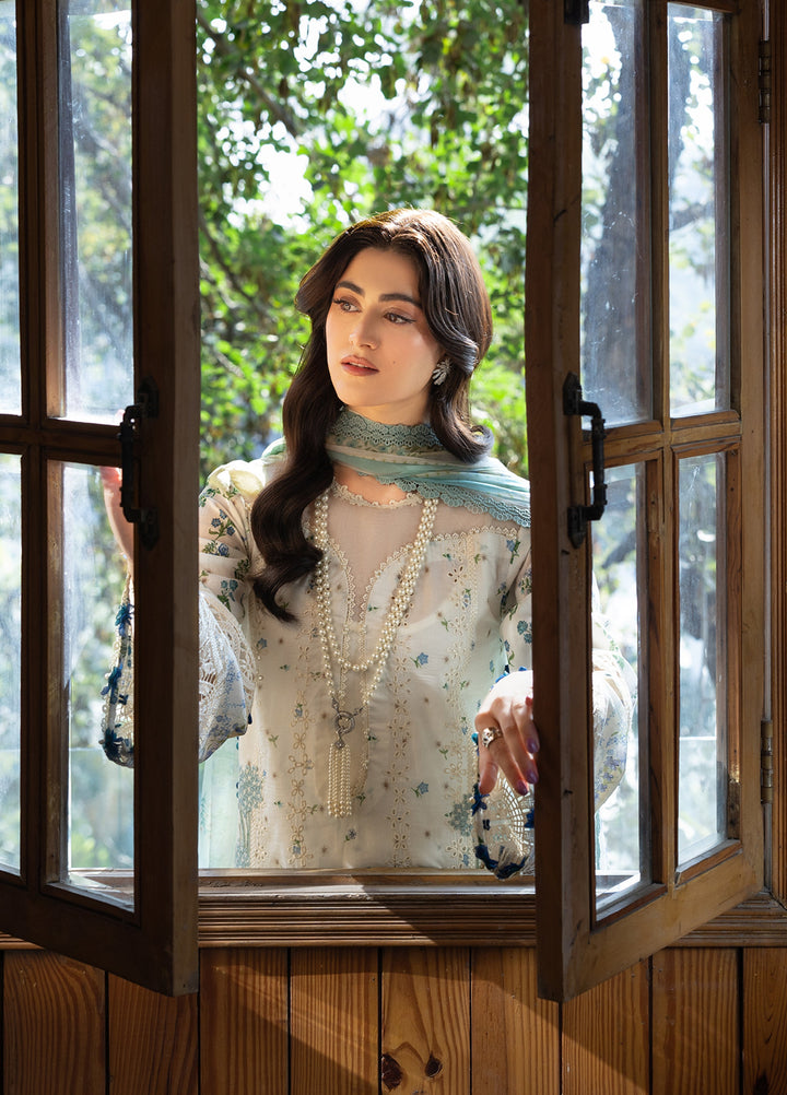 Elaf Premium Chikankari Unstitched Printed Lawn 3 Piece Suit EL26UPC ERC-1A SAHIL - Summer Collection