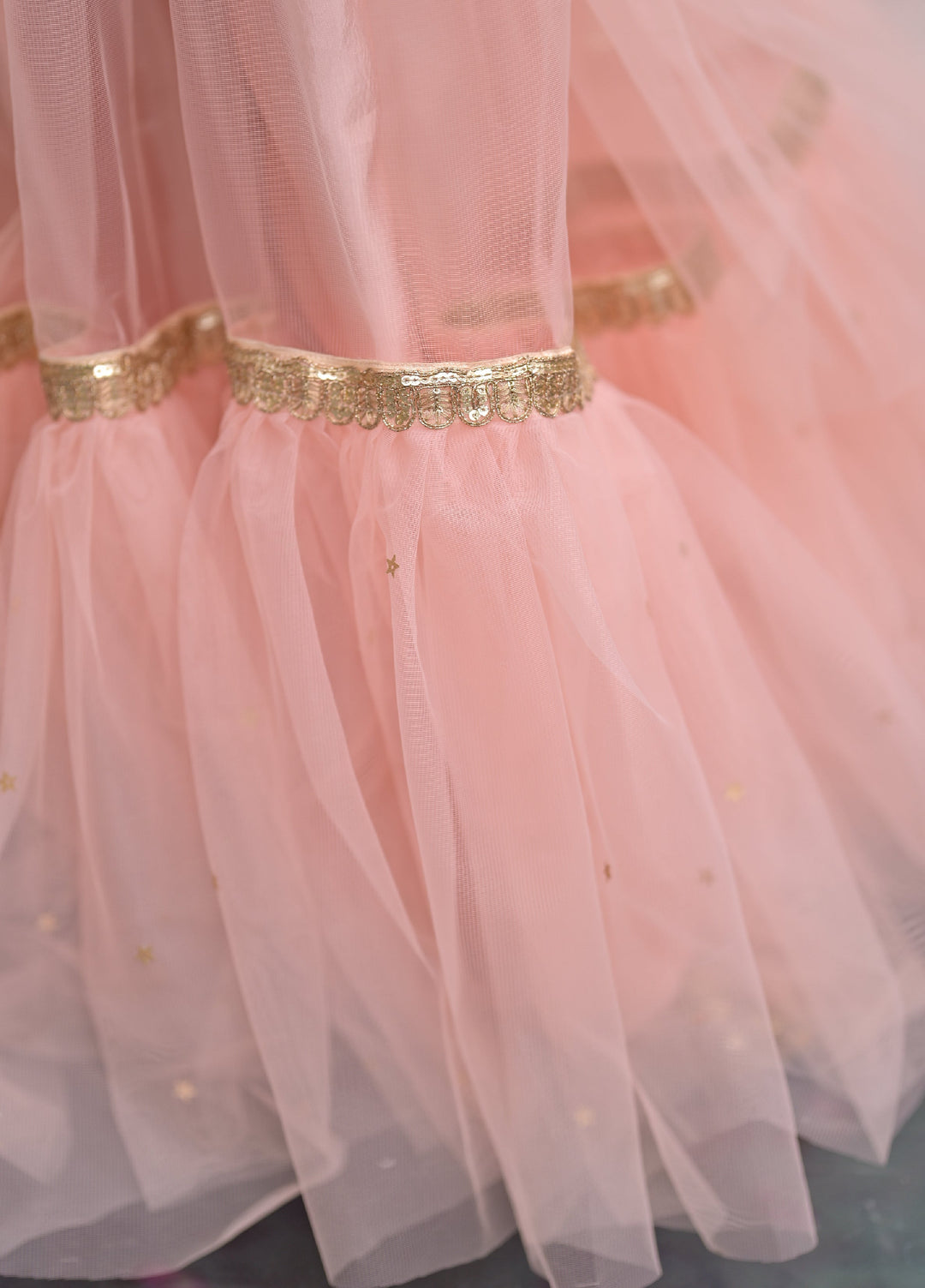 Andaz e Jahan by Qurratulain Saqib Pret kids Bareeze Net 3 Piece Embroidered Blossom Queen - Wedding Collection