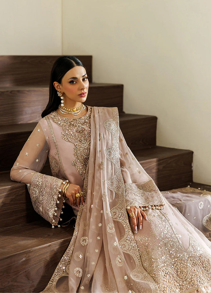 Aymal by Alizeh Fashion Handcrafted Unstitched Embroidered Chiffon 3 Pcs Suit AF26UAC 08-REEF - Festive Collection