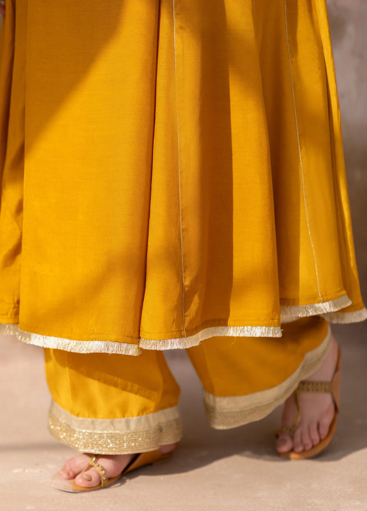Dareecha by Daak RTW Embroidered Cotton Silk 4 Piece Suit SPS-Y SONA SPS-Y - Festive Collection