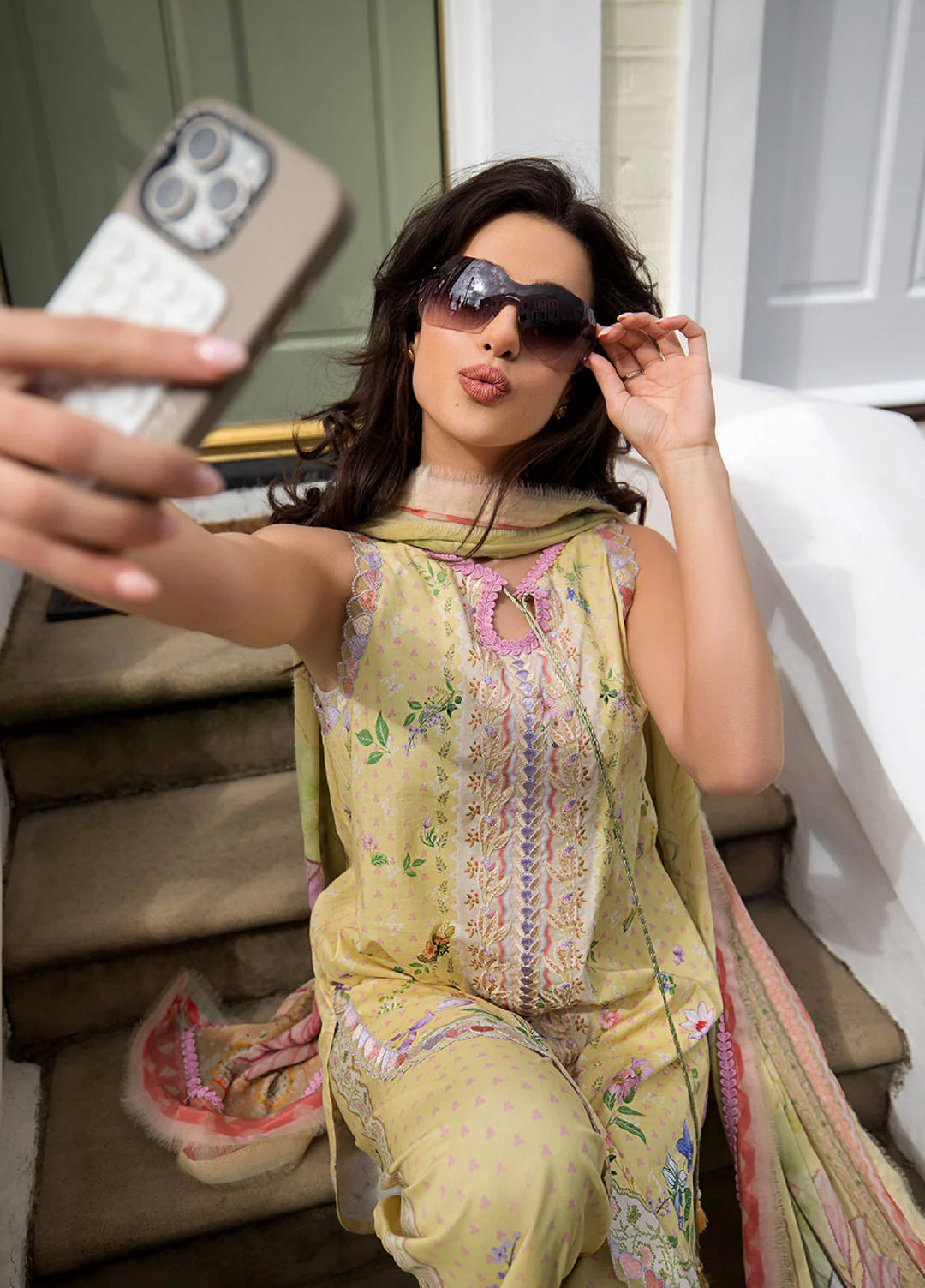 Sobia Nazir Prints Unstitched Embroidered Lawn 3 Piece Suit SN26UPL D-02B - Summer Collection
