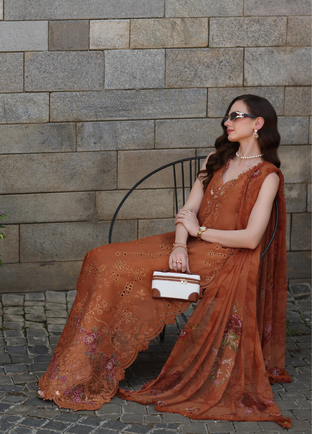 Noor by Saadia Asad Unstitched Embroidered Laserkari Lawn 3 Piece Suit SA26ULNL D6 - Lawn Collection