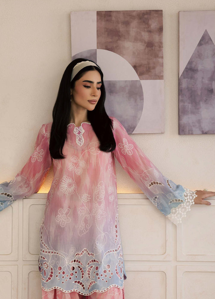 Ballerina by Nureh Unstitched Chikankari Embroidered Lawn 2 Piece Suit NU26UBCL NU2-203 - Summer Collection