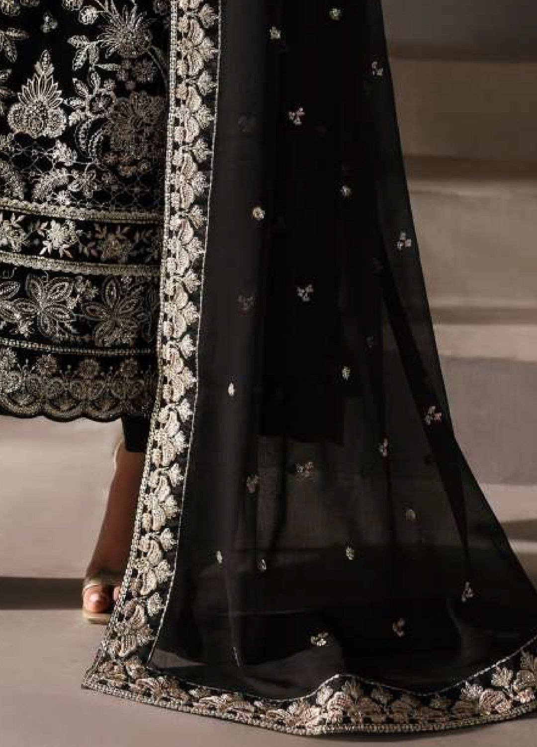 Marais by Gulaal Unstitched Velvet Embroidered 3 Piece Suits GL25VF GL-25-V9 Eclissa - Festive Collection