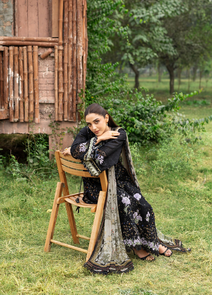 Elaf Premium Chikankari Unstitched Printed Lawn 3 Piece Suit EL26UPC ERC 4A KOYAL - Summer Collection
