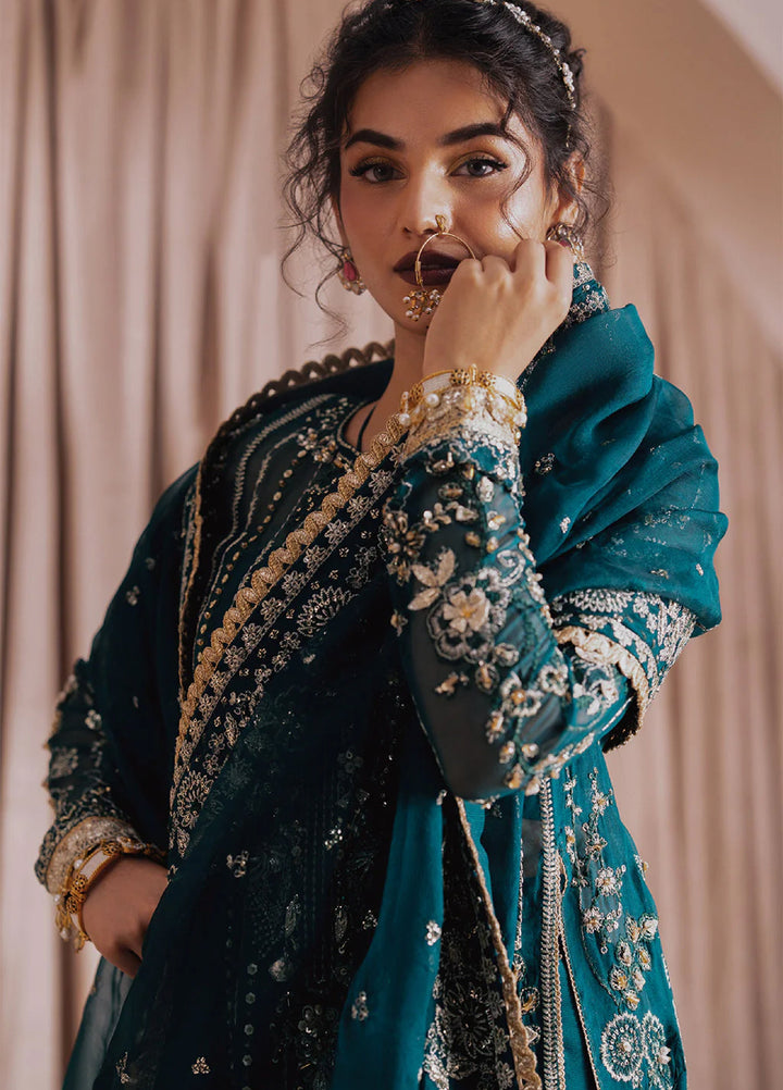 Zarposh Unstitched Embroidered Organza 3 Piece Suits ZP26UF Firaaq - Festive Collection