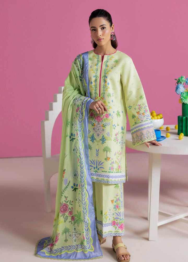 Amal Prints by RajBari Unstitched Printed Lawn 3 Piece Suit RB26UPA D-7 - Summer Collection