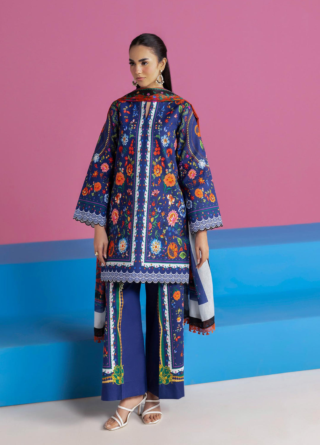 Amal Prints by RajBari Unstitched Printed Lawn 3 Piece Suit RB26UPA D-16 - Summer Collection