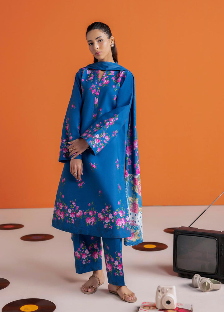Amal Prints by RajBari Unstitched Printed Lawn 3 Piece Suit RB26UPA D-10 - Summer Collection