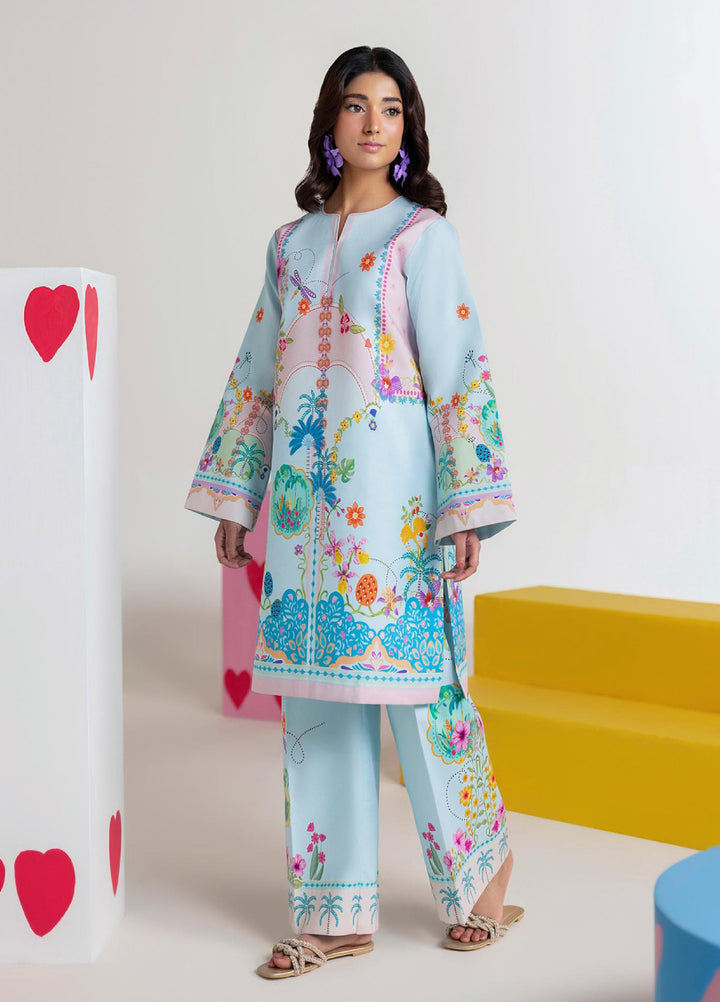 Amal Prints by RajBari Unstitched Printed Lawn 2 Piece Suit RB26UPA D-5 - Summer Collection
