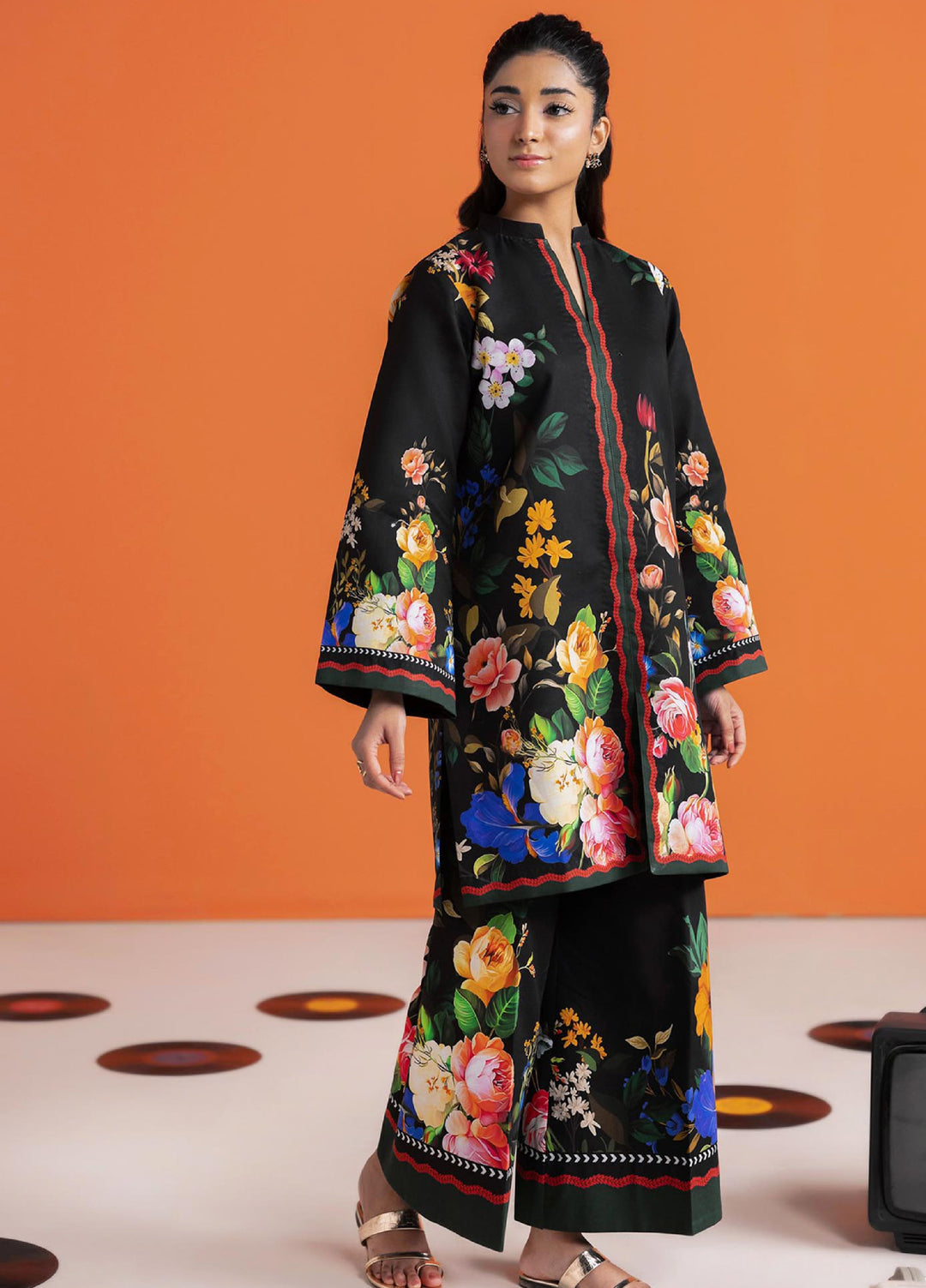 Amal Prints by RajBari Unstitched Printed Lawn 3 Piece Suit RB26UPA D-2 - Summer Collection