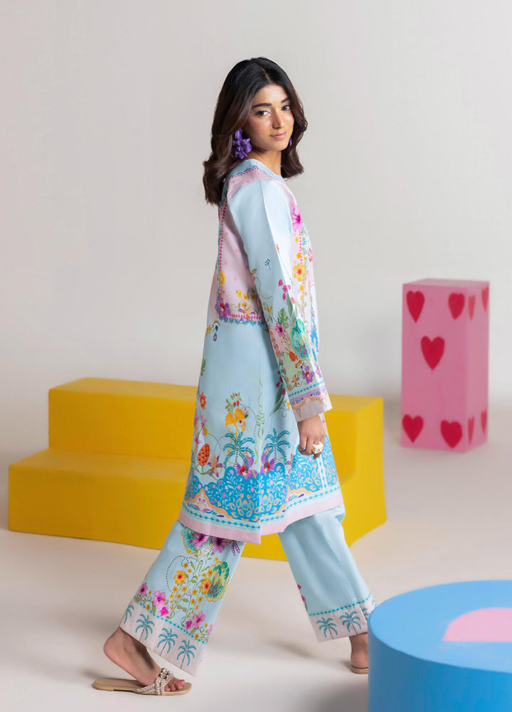 Amal Prints by RajBari Unstitched Printed Lawn 2 Piece Suit RB26UPA D-5 - Summer Collection