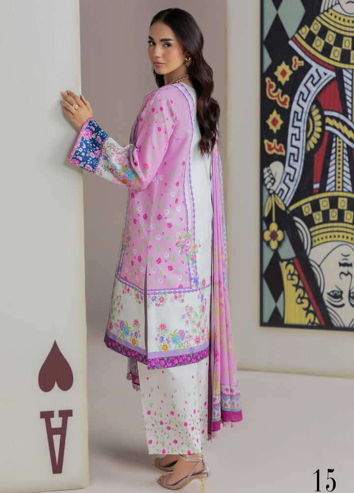 Amal Prints by RajBari Unstitched Printed Lawn 3 Piece Suit RB26UPA D-15 - Summer Collection