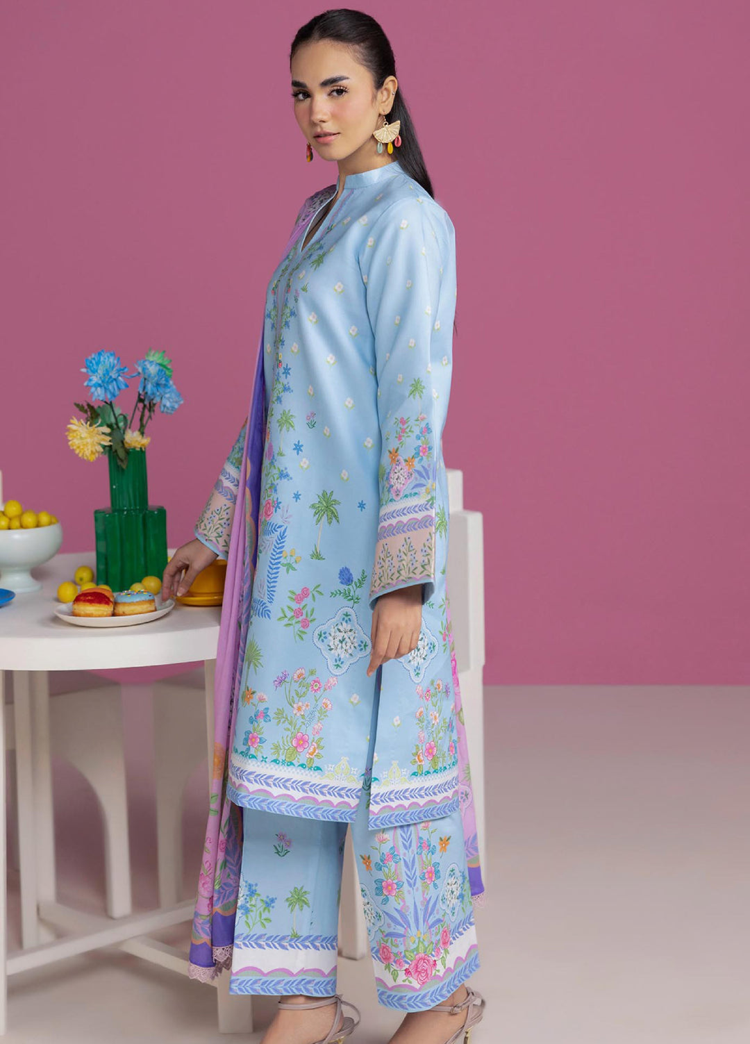 Amal Prints by RajBari Unstitched Printed Lawn 3 Piece Suit RB26UPA D-12 - Summer Collection