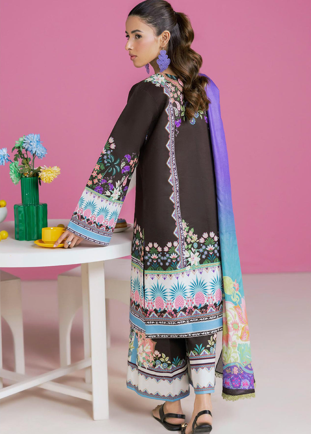 Amal Prints by RajBari Unstitched Printed Lawn 3 Piece Suit RB26UPA D-13 - Summer Collection