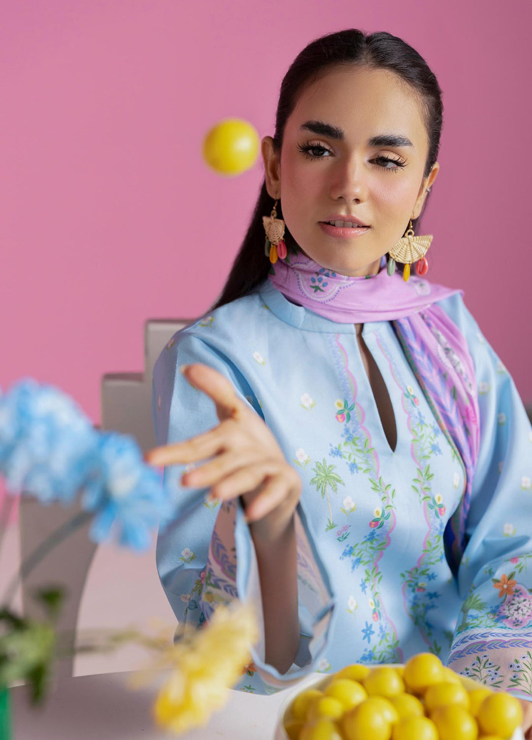 Amal Prints by RajBari Unstitched Printed Lawn 3 Piece Suit RB26UPA D-12 - Summer Collection