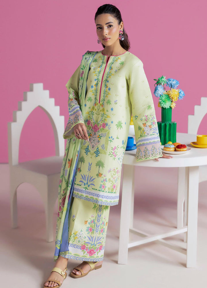 Amal Prints by RajBari Unstitched Printed Lawn 3 Piece Suit RB26UPA D-7 - Summer Collection