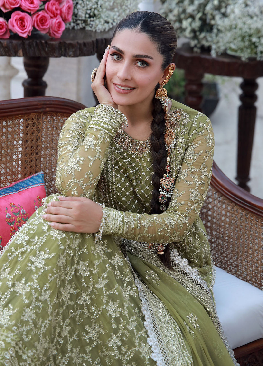 Gulmina Embroidered Chiffon Suits Unstitched 3 Piece GLM25EU D-08 - Formals Collection