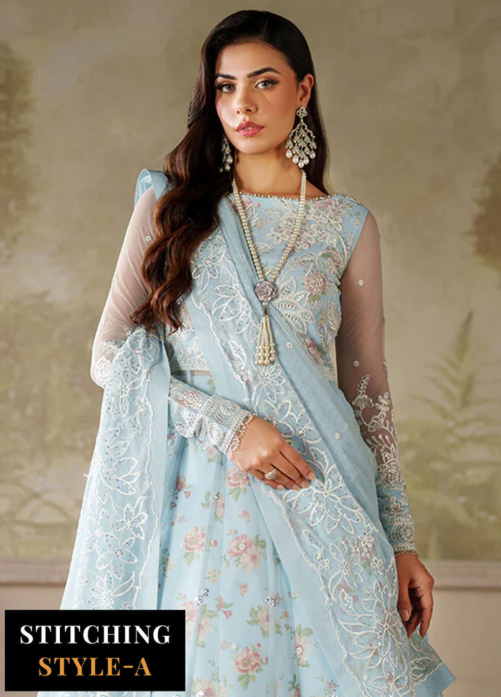 Zarif Embroidered Net Suits Unstitched 3 Piece ZR25UF ZRF-ZPE-02 Aroosh - Formals Collection