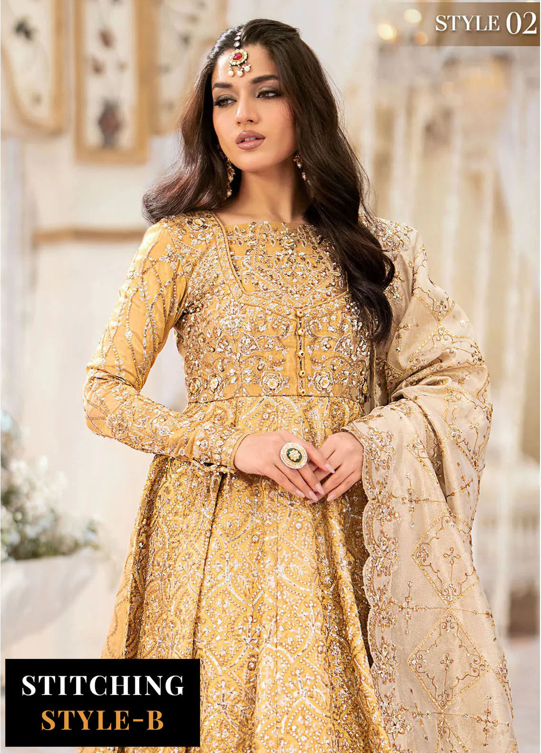 Aik Atelier Embroidered Tissue Suits Unstitched 3 Piece AIK25EF Vl1 Look 09 - Formals Collection