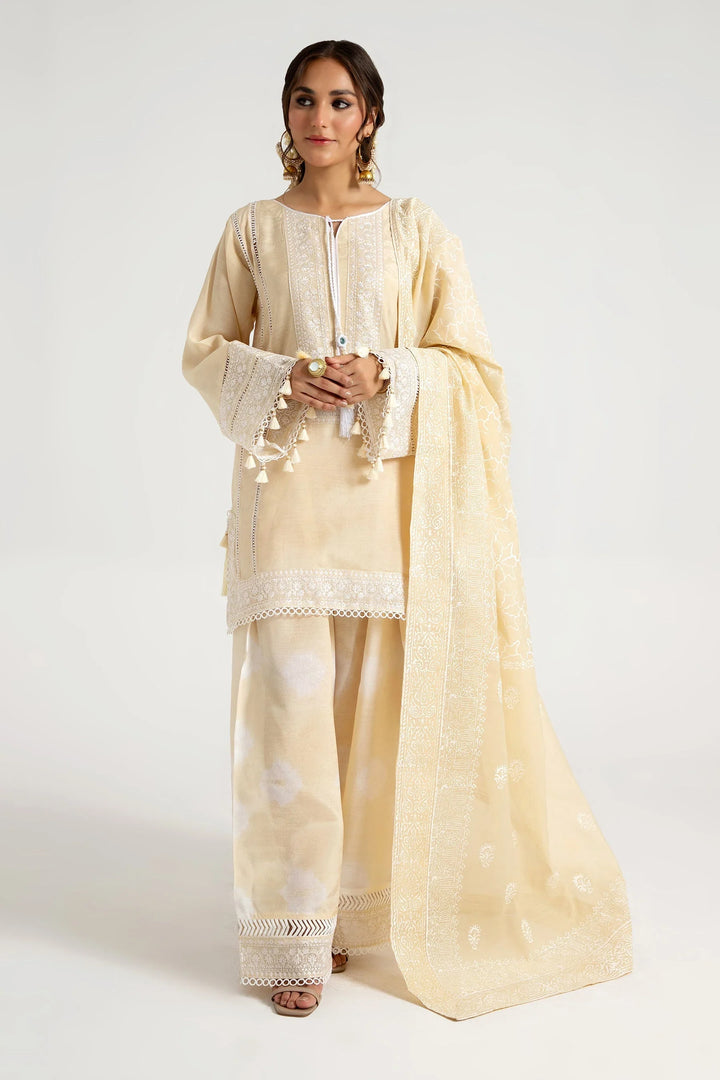 Arif Ashraf Pret Embroidered Viscose Blend 3 Piece Suit Kehwai