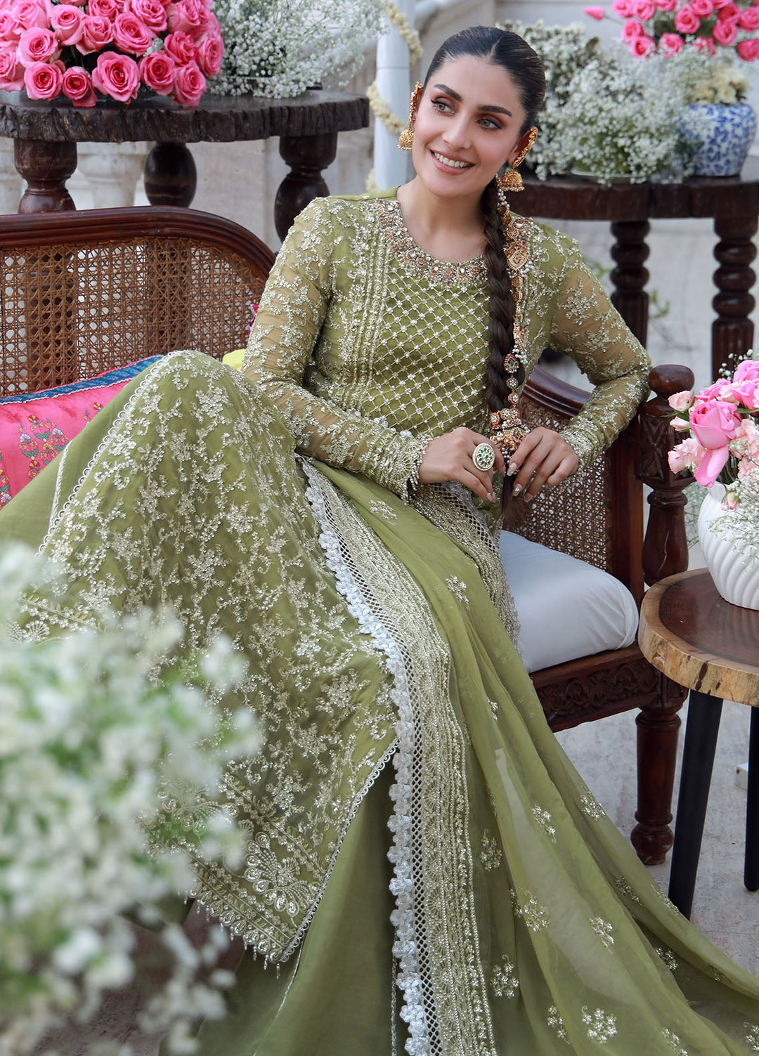 Gulmina Embroidered Chiffon Suits Unstitched 3 Piece GLM25EU D-08 - Formals Collection