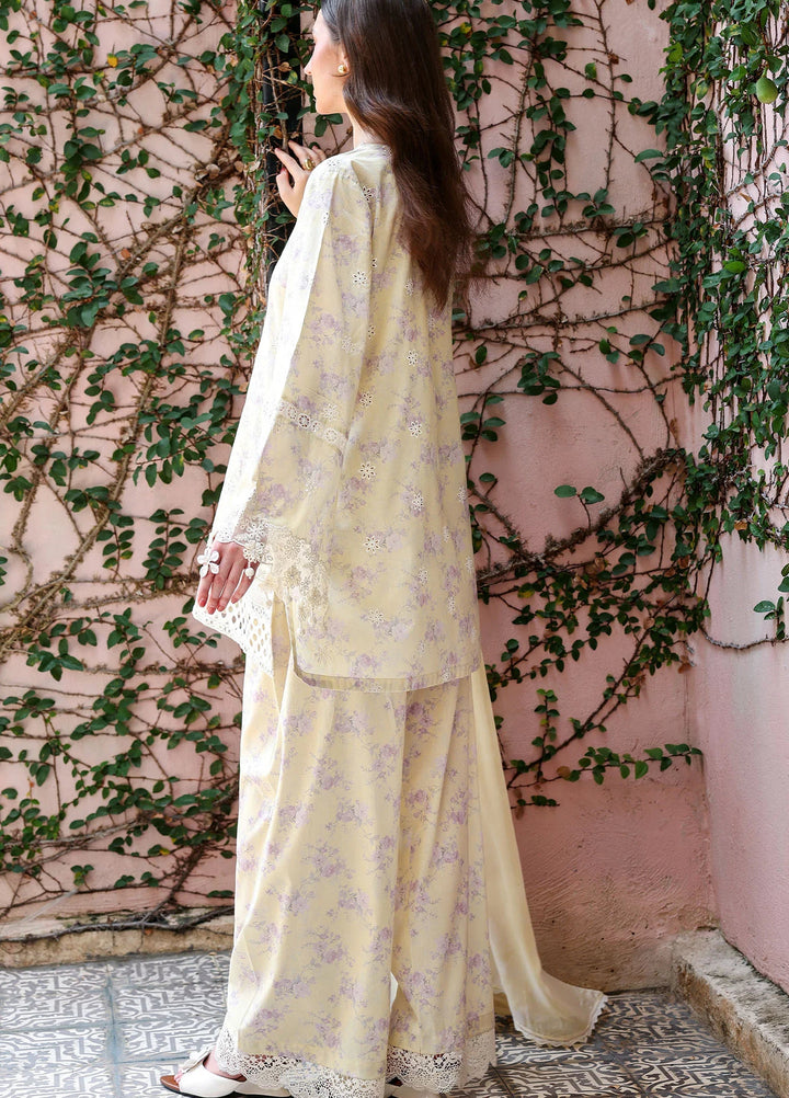 Cross Stitch Unstitched Embroidered Lawn 3 Piece Suit CS26ULE Orchid Flare - Eid Collection