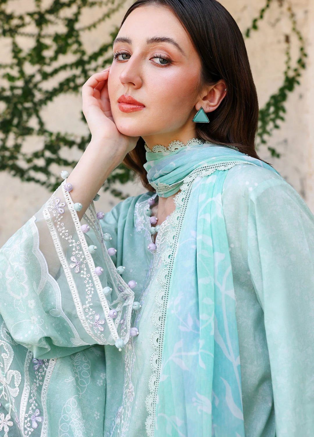Cross Stitch Unstitched Embroidered Lawn 3 Piece Suit CS26ULE Summer Breeze - Eid Collection